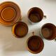 Set of 4 cups of rambouillet 1960 lunches from Boch Belgium