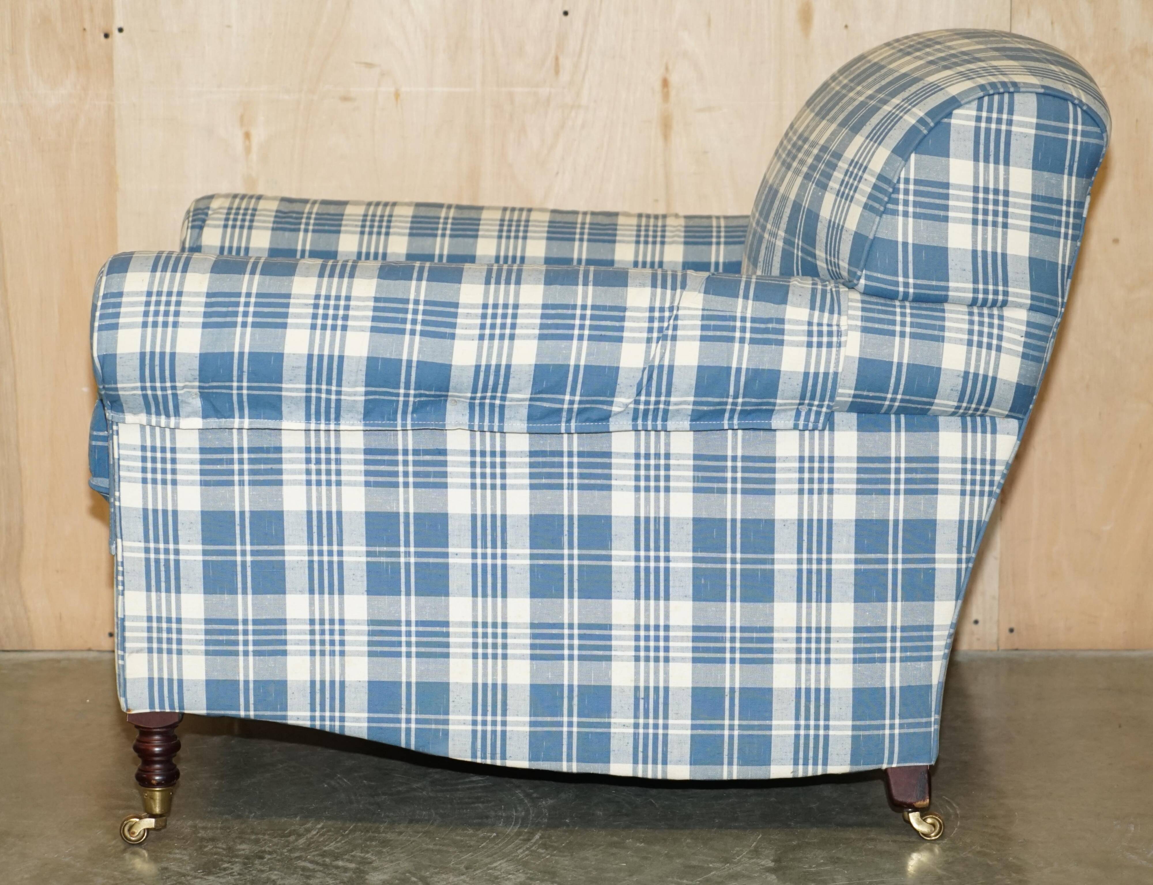 Signature Chelsea Armchair on Wheels with Twisted Armrests Large Model George Smith