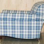 Signature Chelsea Armchair on Wheels with Twisted Armrests Large Model George Smith