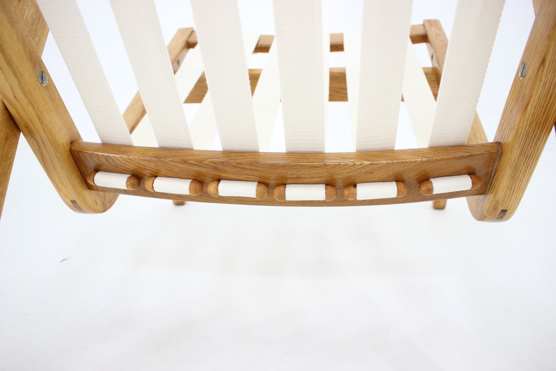 1970s Jan Vaněk Oak armchair, Czechoslovakia