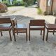 Chairs and table by Umberto Brandigi for Planula, 1960s, set of 5