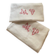 Pair of large cotton and hemp tea towels from the 1930s.