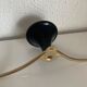 Portemanteau vintage doré noir 3 patères, 1960