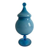 Blue opaline cup, bathroom decoration