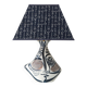 Lampe de table cubiste en céramique style Picasso espagnol Otero Regal