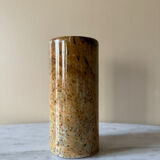 Round marble tube vase