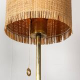 Swedish brass floor lamp, cast iron base, model G 019 by Bergboms 1960