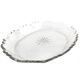 Plat Biedermeier, cristal transparent, République tchèque, 19e siècle