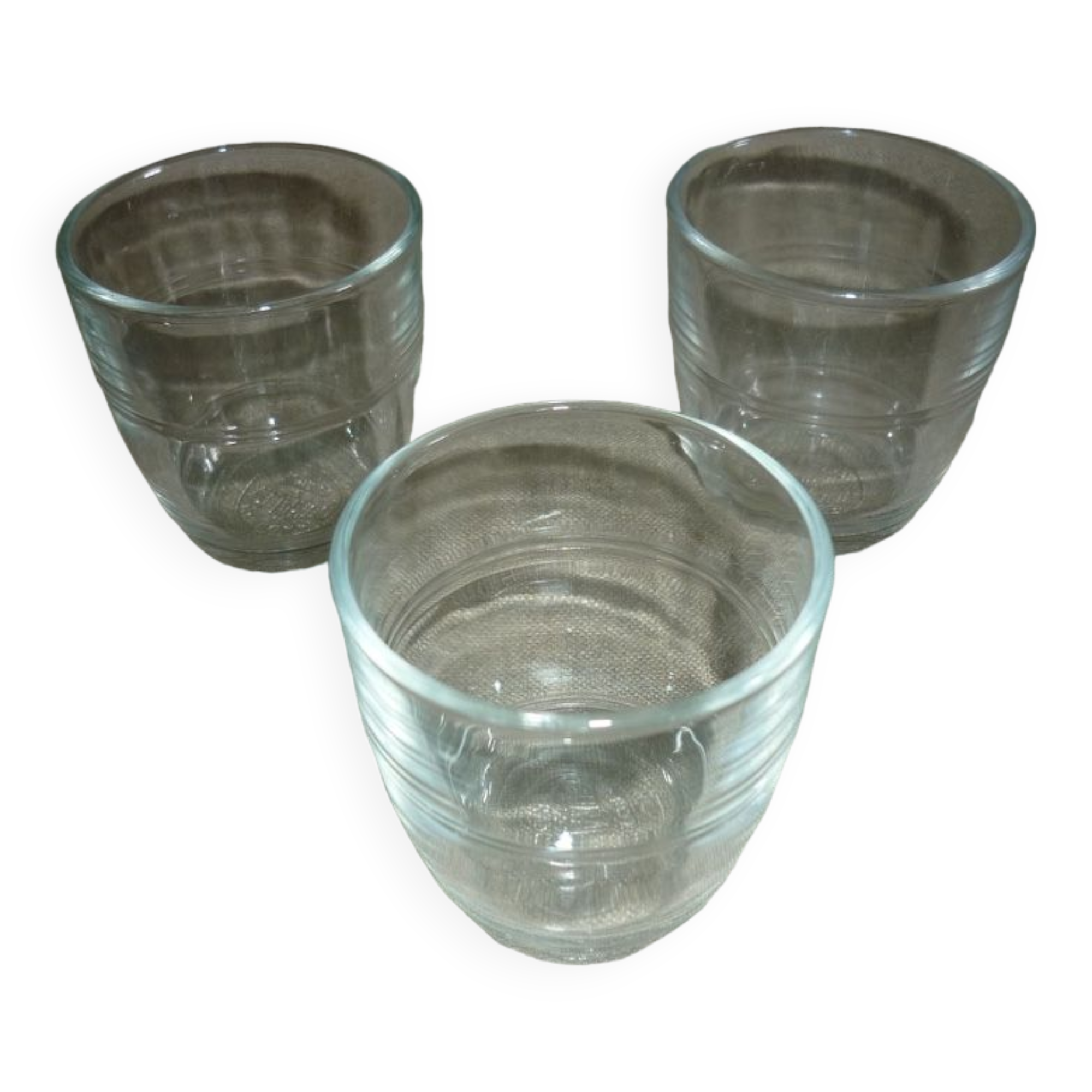 Small transparent Duralex glass x3