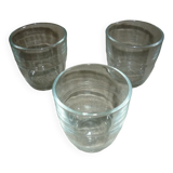 Small transparent Duralex glass x3