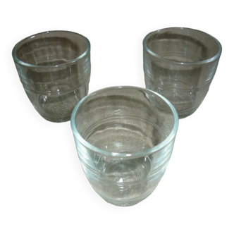 Petits verre Duralex transparents x3