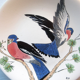Game model plate signed gien, les oiseaux de chasse, les palombes