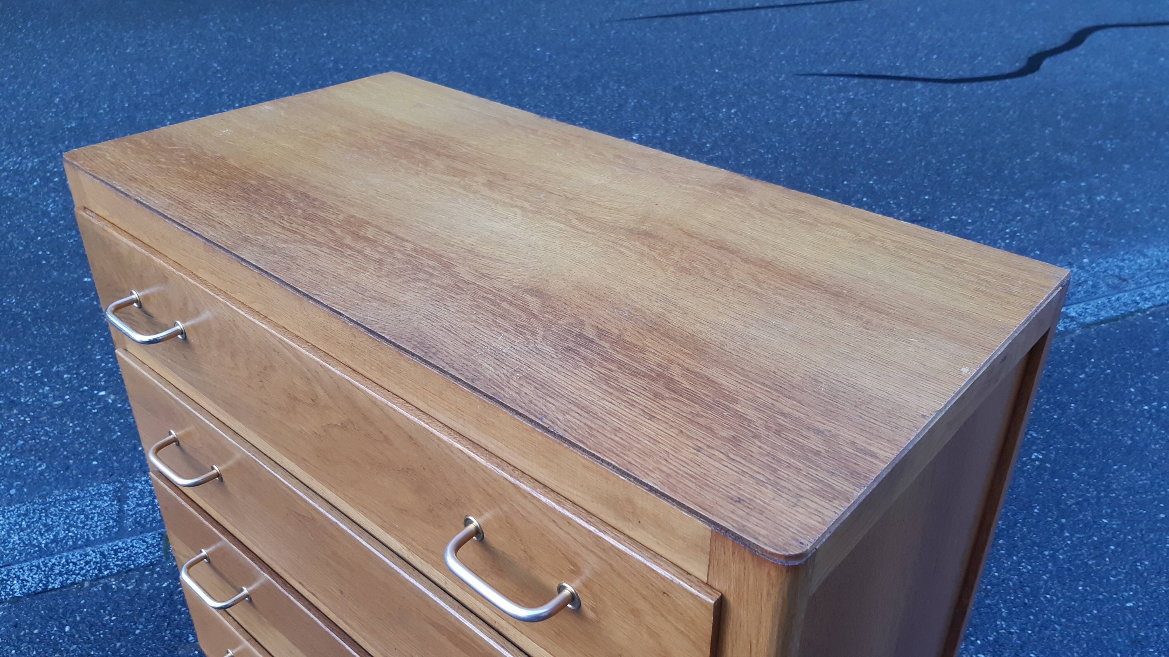 Commode vintage chêne doré 1950