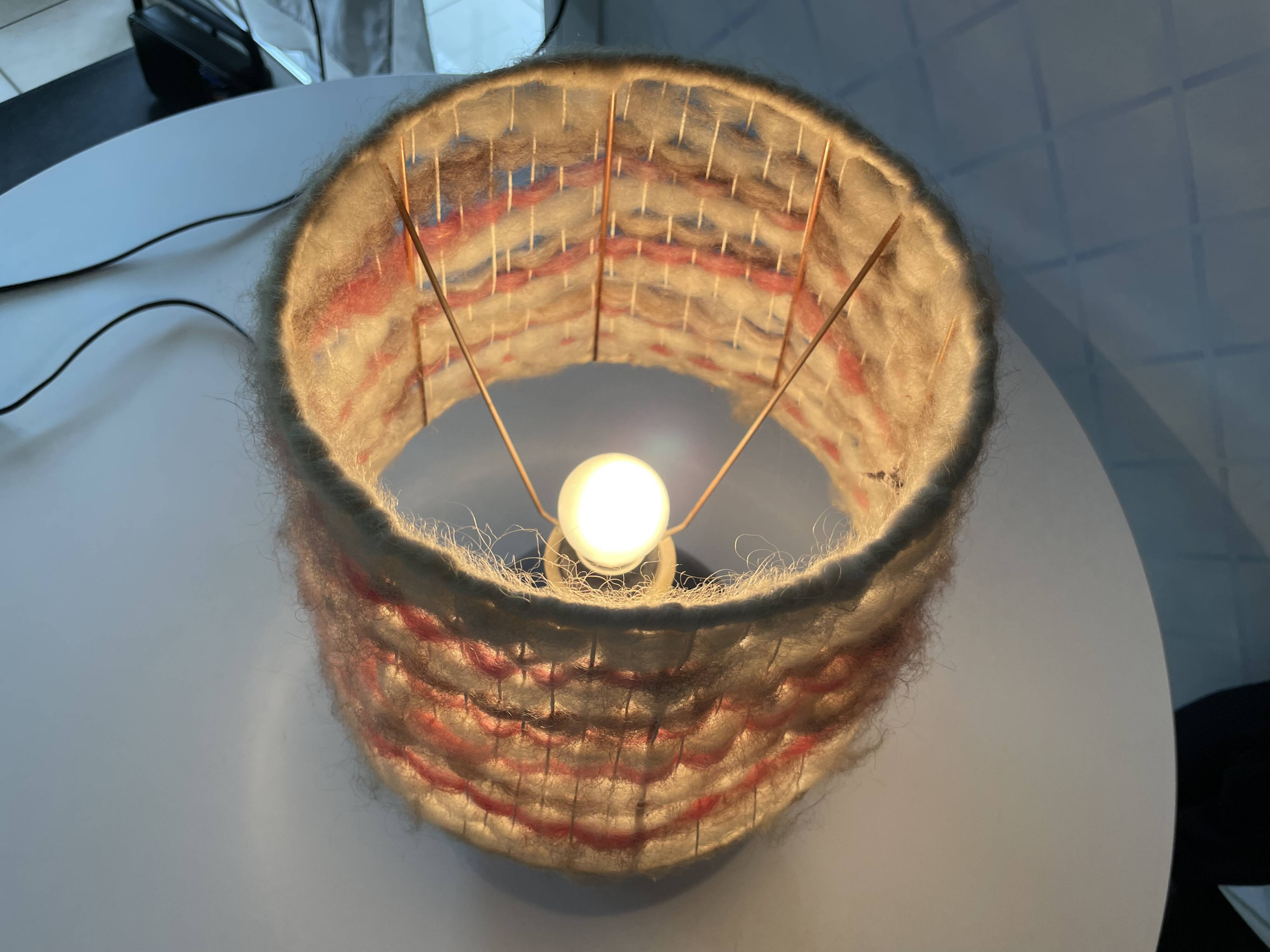 70s living room lamp