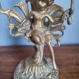 Antique bronze candlesticks