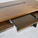 Important walnut executive desk for faram 1957 italy publisher 80's