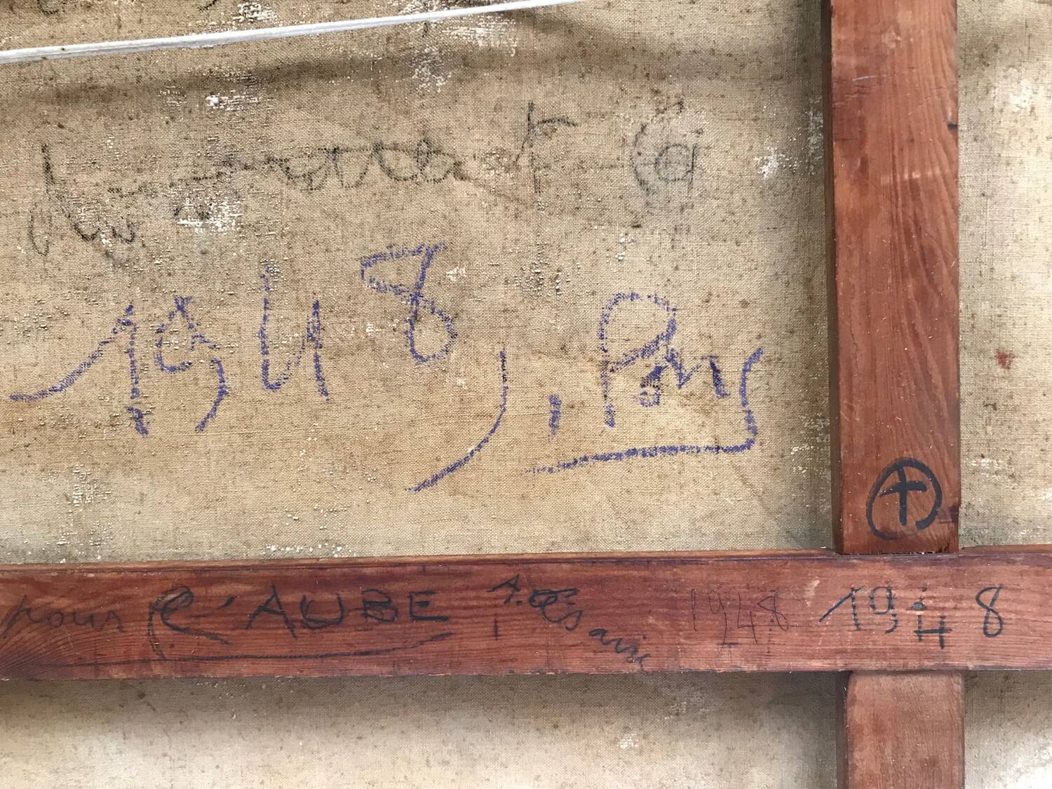 Jean pons, 1913-2007. oil on canvas, 1948.