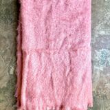 Plaid, blanket linvosges in pink mohair ☐ 180 x 240 cm