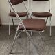 Série de 3 chaises pliantes Souvignet des années 70