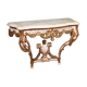 French lacquered and painted console in Louis XV style
