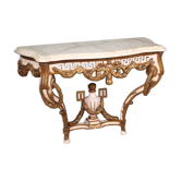 French lacquered and painted console in Louis XV style