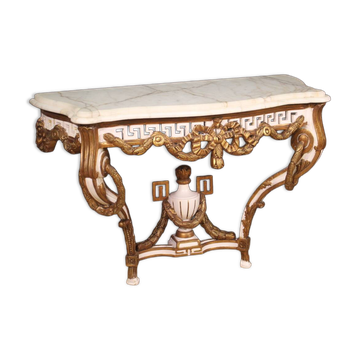 Console laquée et peinte en style Louis XV
