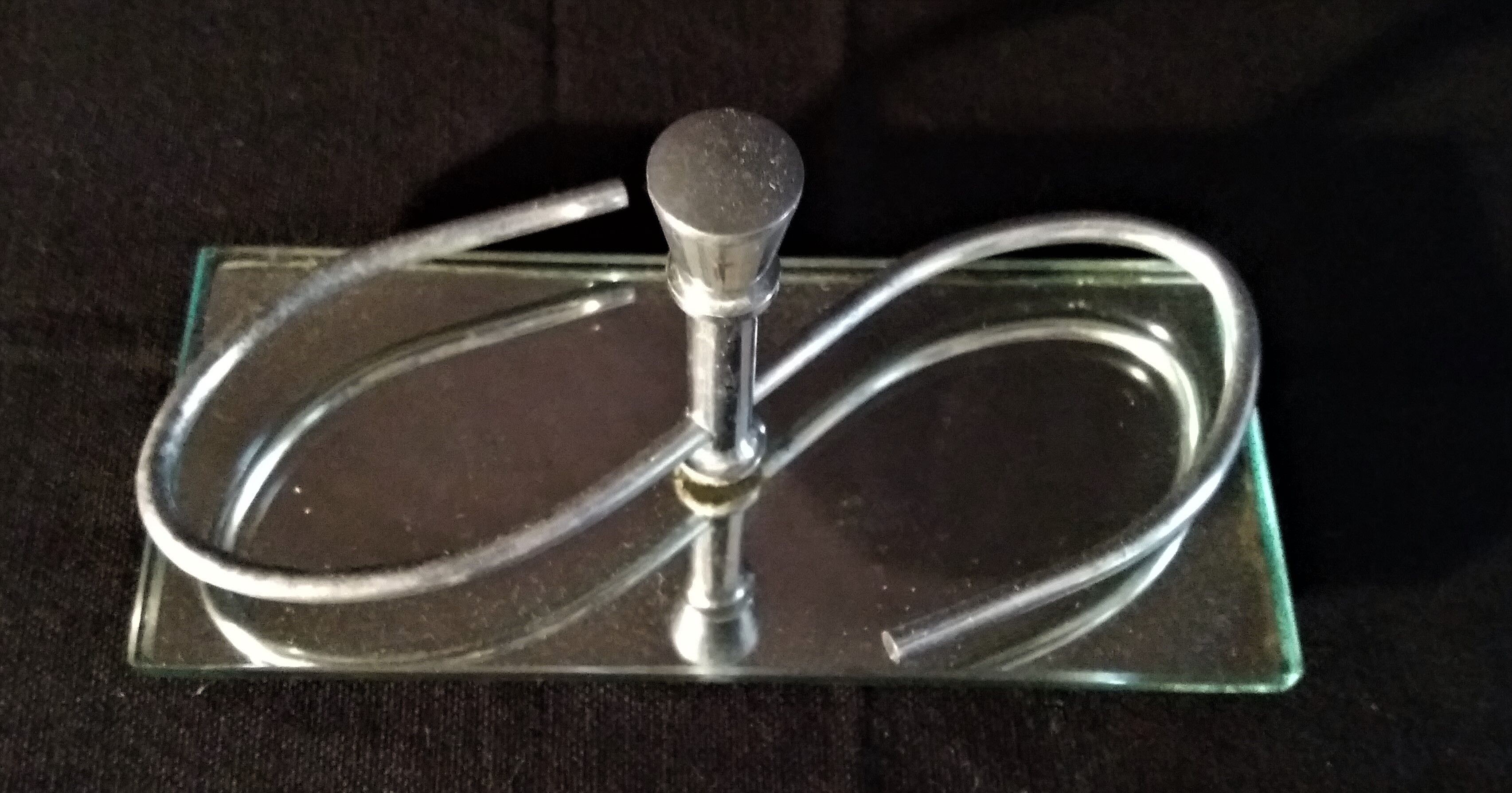 Mirror crystal and chrome 1950s