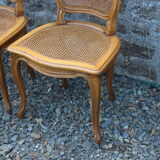Louis XV style canned chairs molded