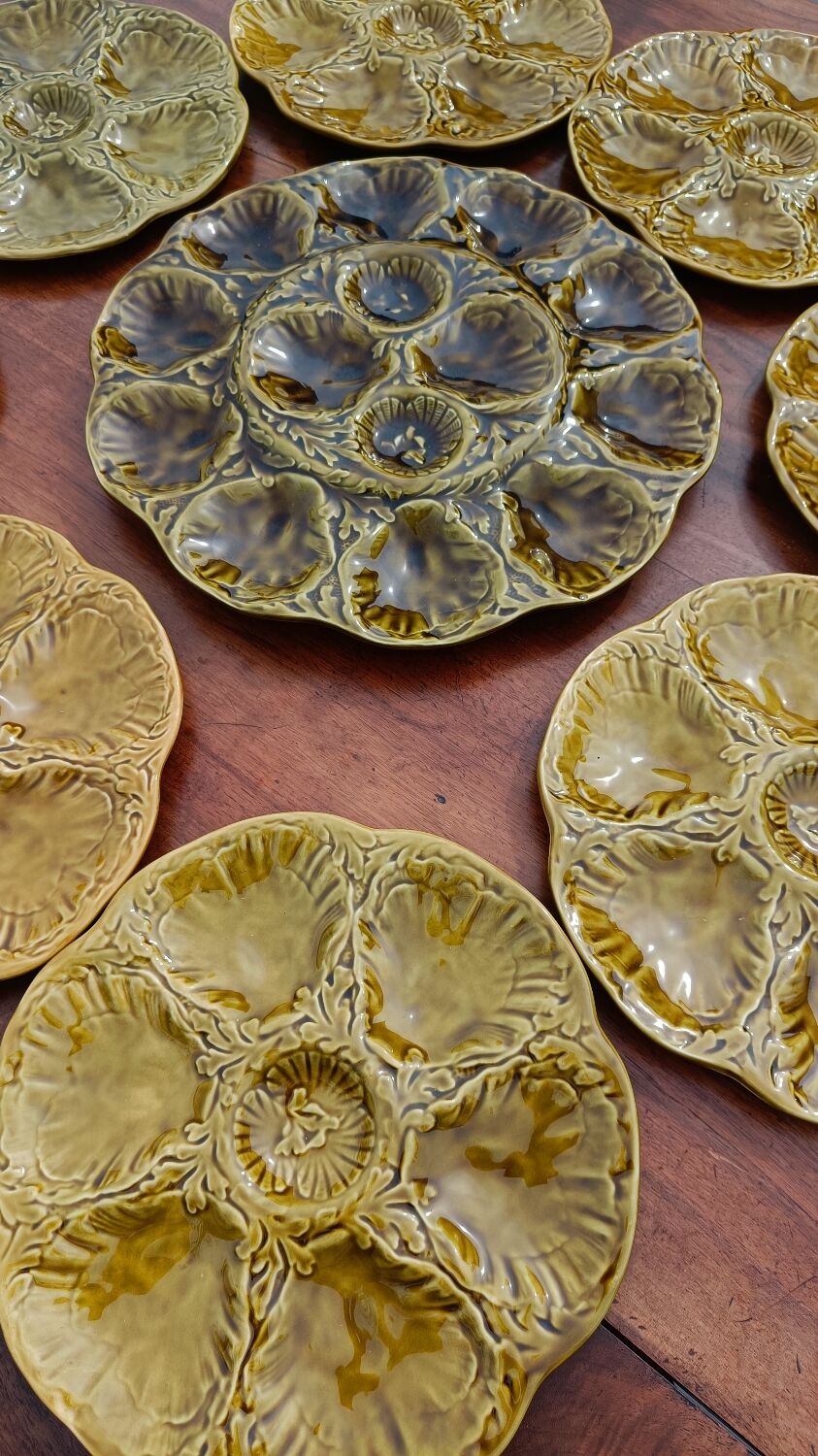 Vintage oyster service Gien – ceramic