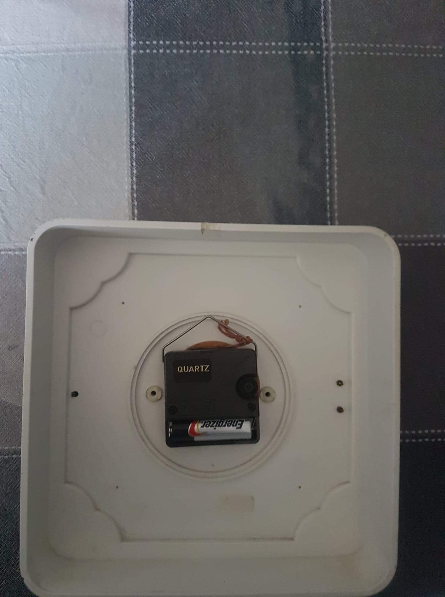 Old pendulum wall kitchen white bakelite 1950 Jaz