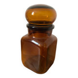 Old apothecary bottle in brown glass / jar