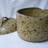 70s ceramic covered pot