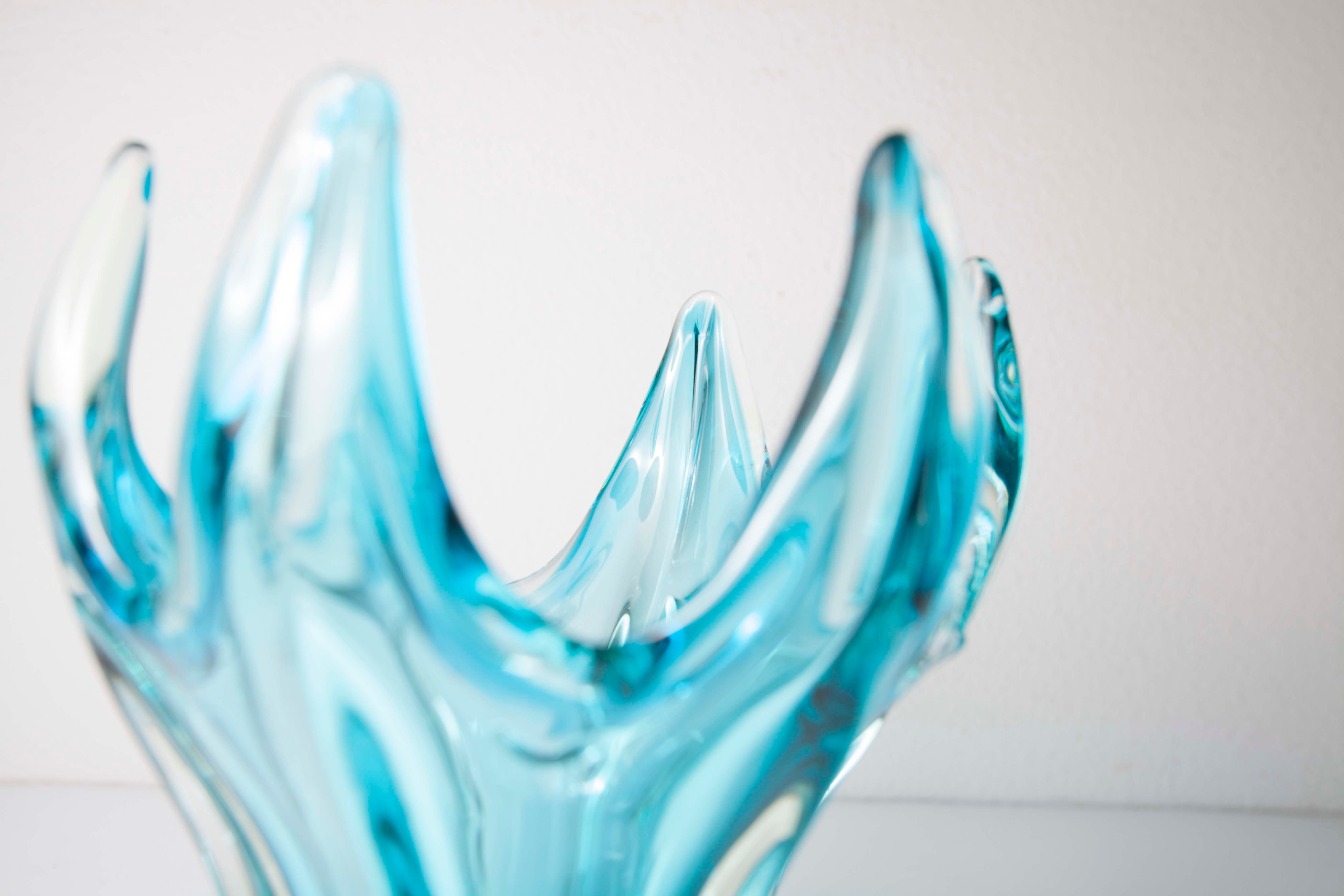 60's blue Murano vase