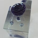 Glass candlestick, 80s