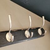Antique wall coat rack with 6 hooks