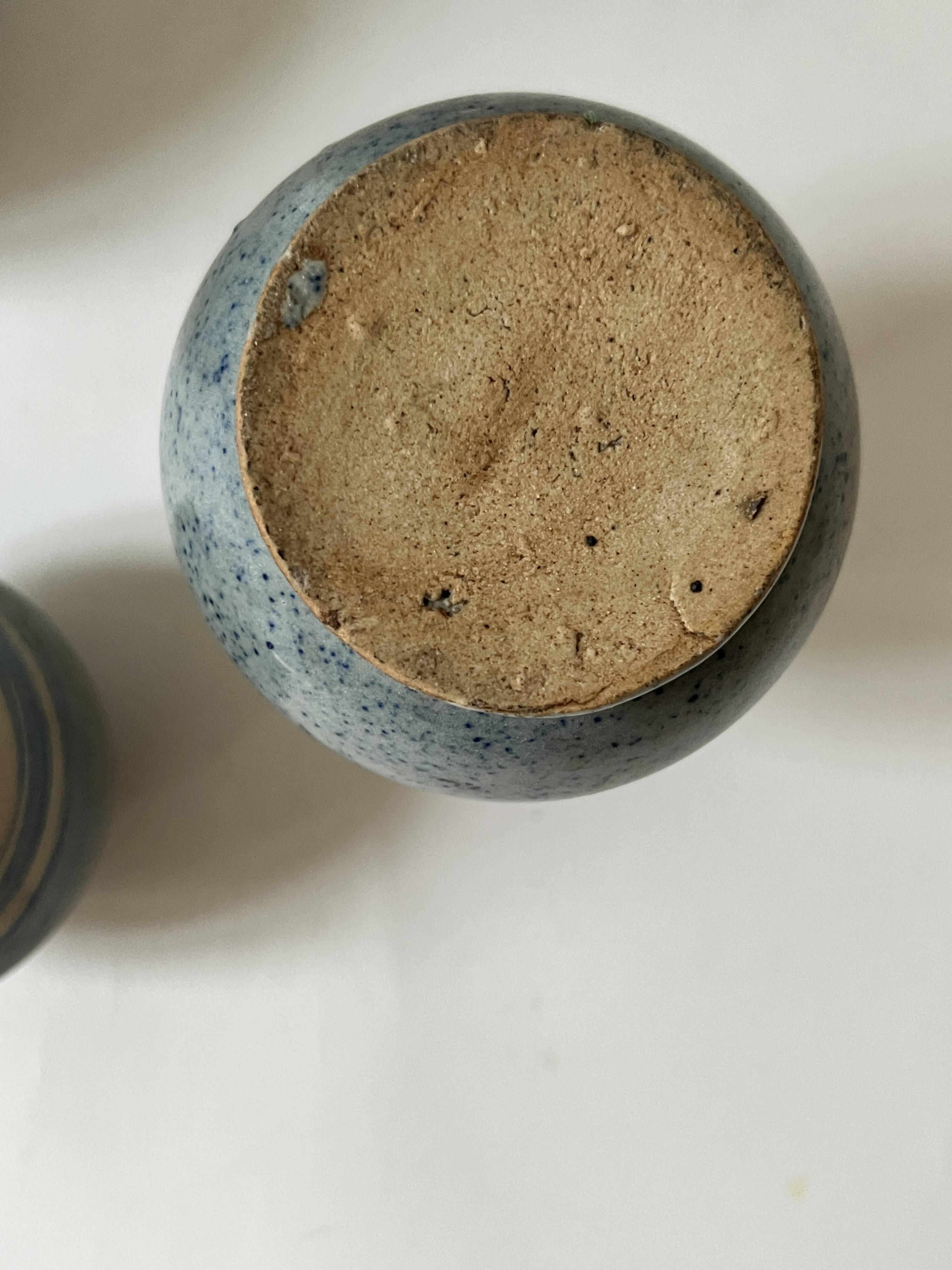 Set of 2 handmade ceramic vases