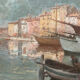 Painting Port of Saint Tropez 1939 Hippolyte Lety