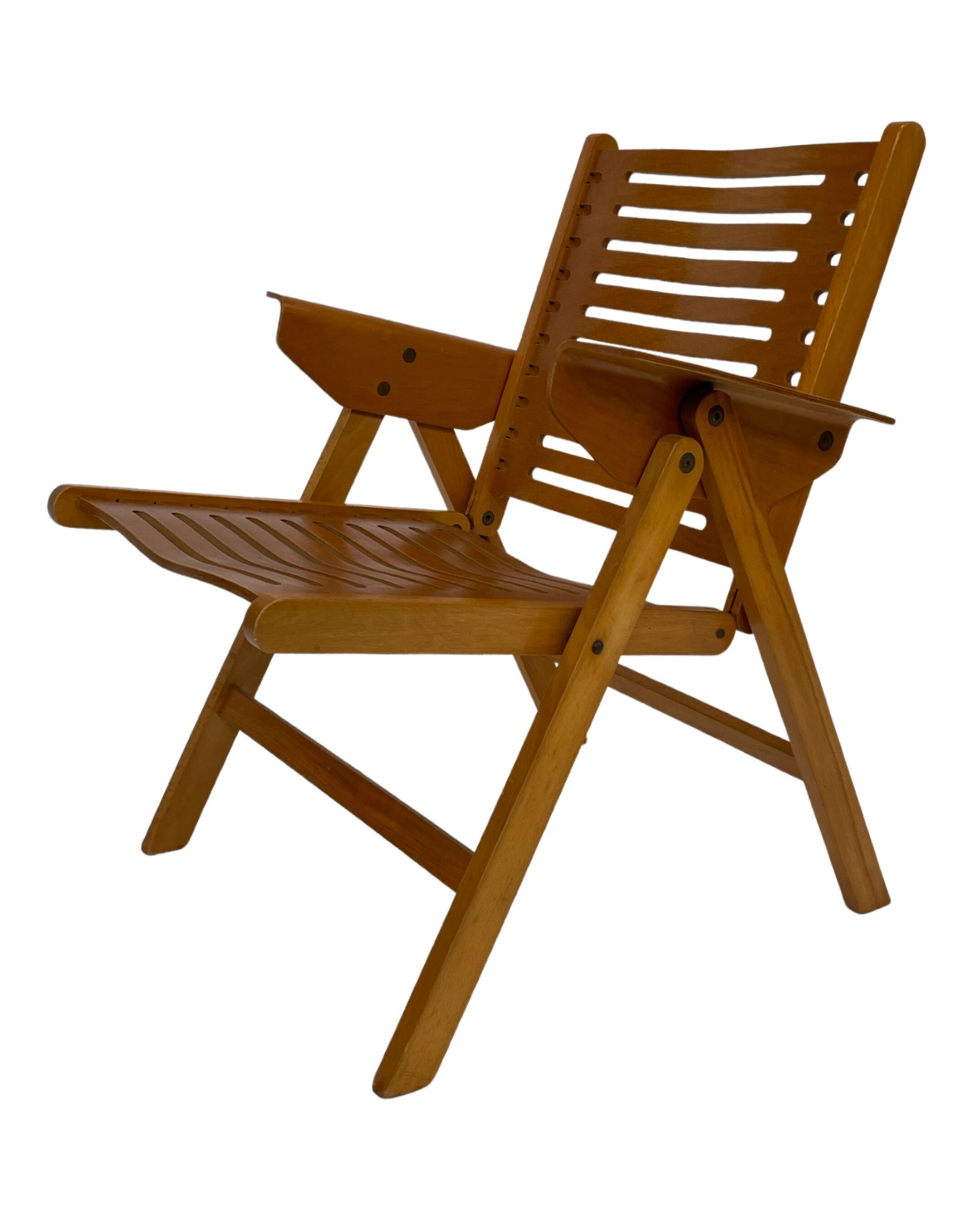 Vintage set of four Rex Plywood folding chairs by Niko Kralj design 1950