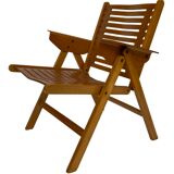 Vintage set of four Rex Plywood folding chairs by Niko Kralj design 1950