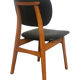 Vintage armchair in skai and beech Danish style 1960s