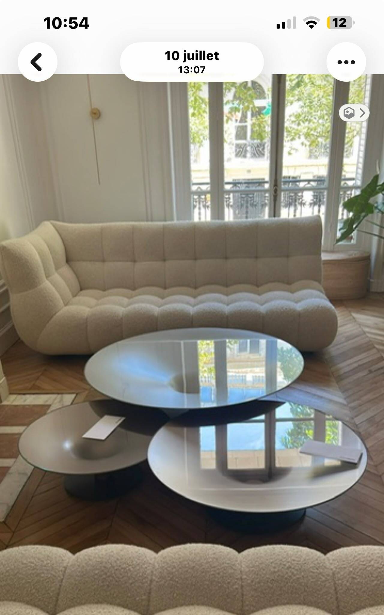 Ovni up coffee table by roche bobois new