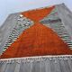 Traditional handmade Beni Ouraine rug, size 140 x 260 cm