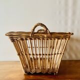 Large vintage wicker basket