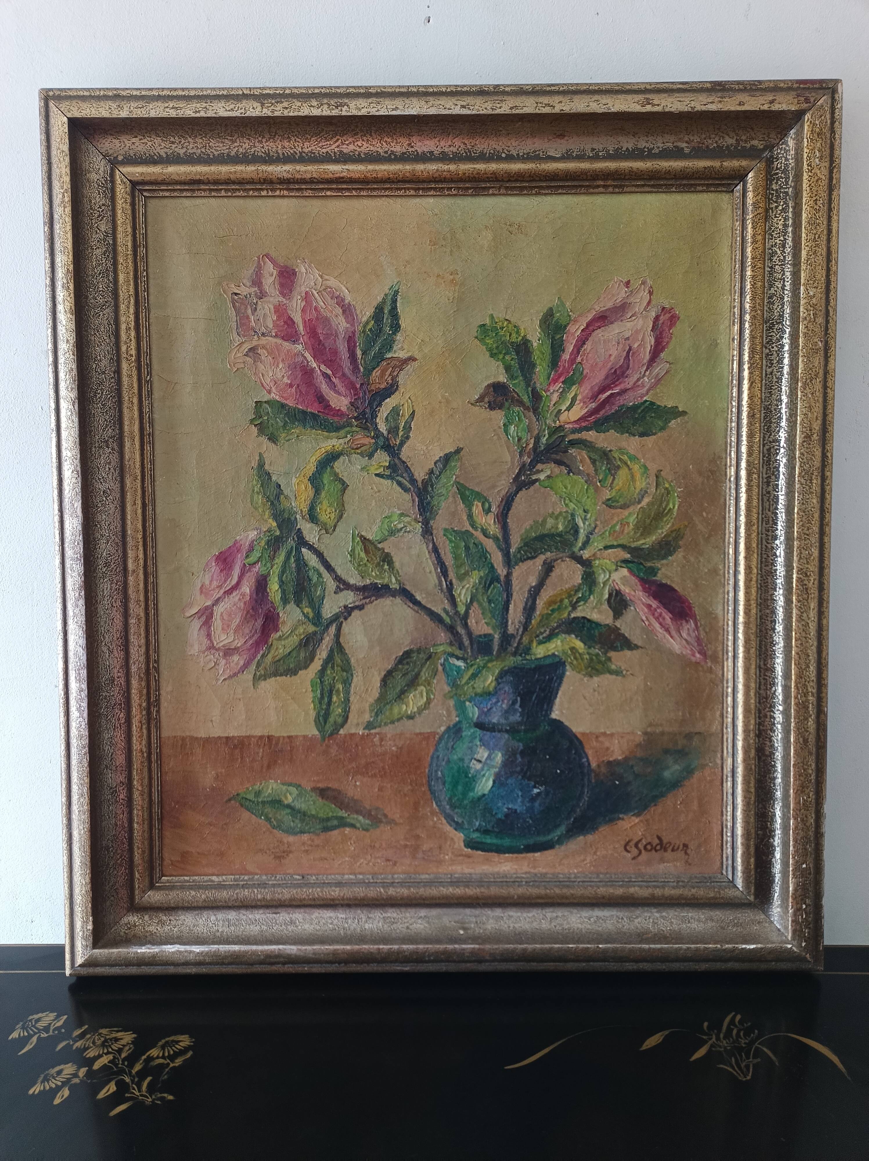 Painting "Bouquets of Flowers" by Charles Sodeur