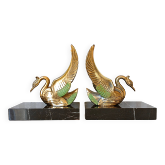 Pair of Art Deco Zoomorphic Bookends, France circa 1930