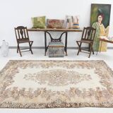 5x9 Rug For Living Room Brown Vintage Rug, 170x272Cm SK 5105