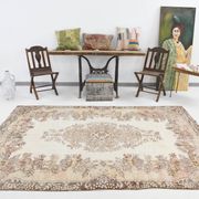 5x9 Rug For Living Room Brown Vintage Rug, 170x272Cm SK 5105