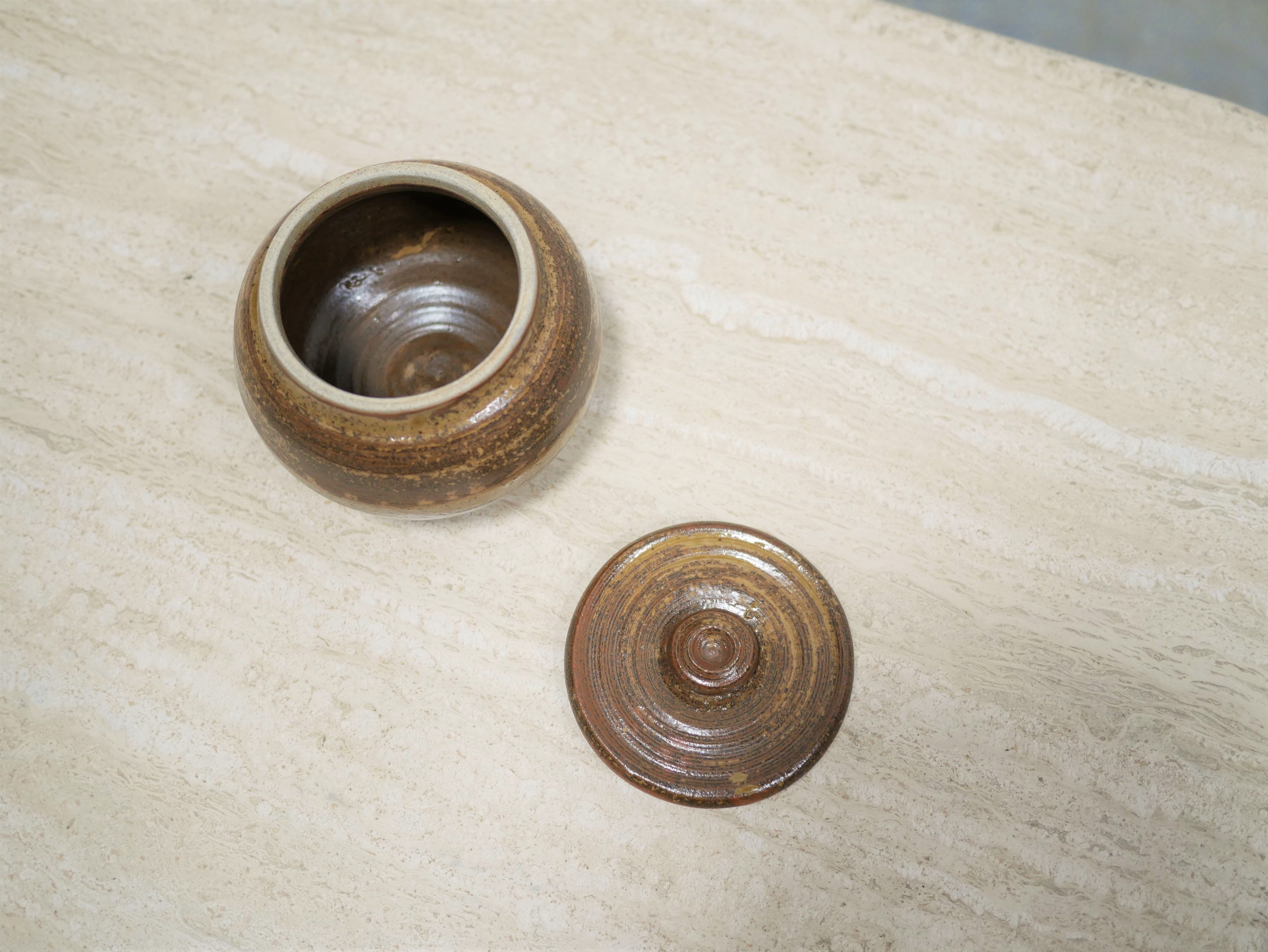 Vintage sandstone sugar pot