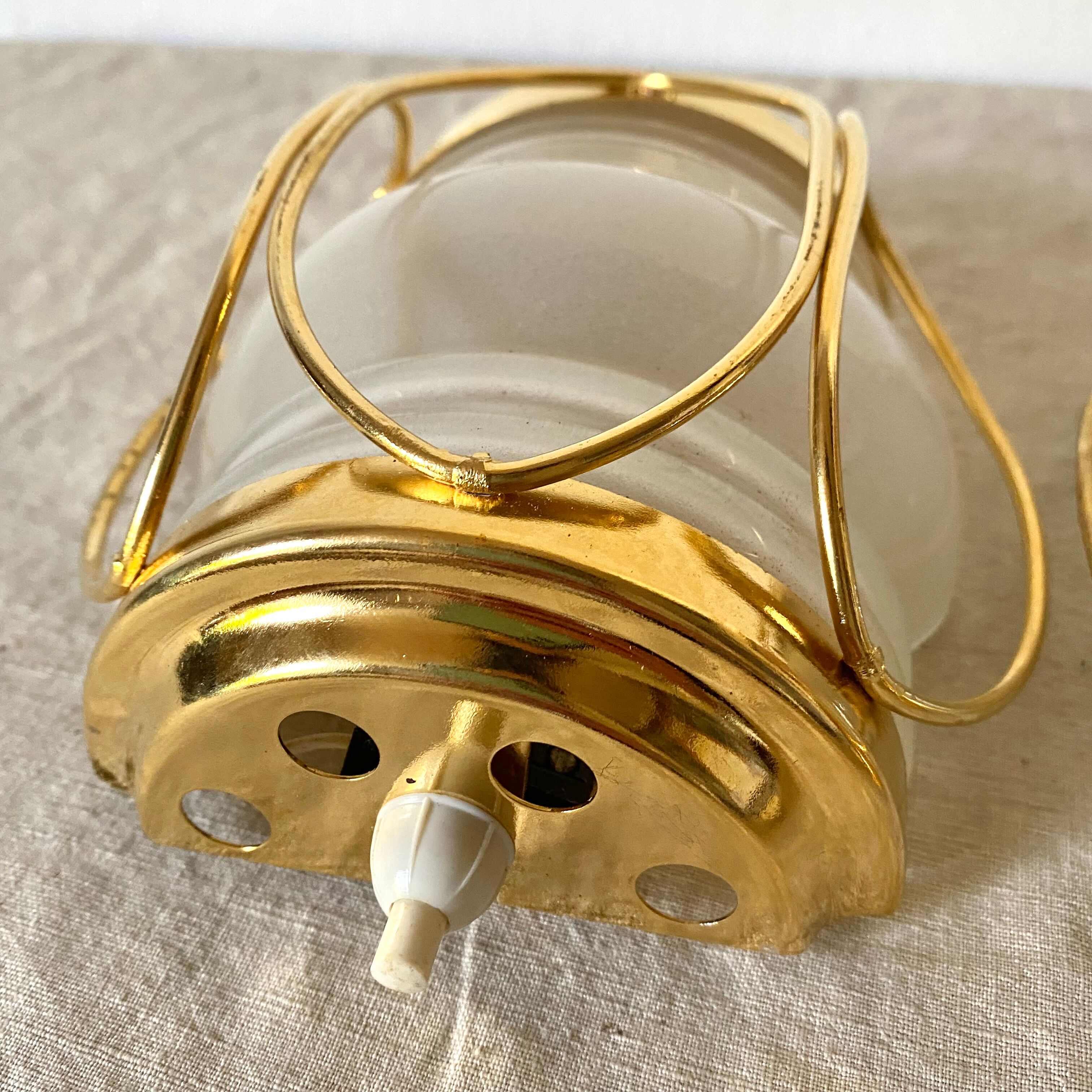 Vintage marine wall lamps