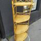 Vintage rattan corner shelf